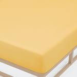 Drap housse en jersey élastique 0077866 Coton / Élasthanne - Jaune - 90-100 x 200-220 cm