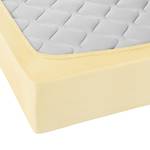 Drap housse en jersey élastique 0077866 Coton / Élasthanne - Jaune clair - 140 - 160 x 200-220 cm