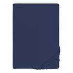 Drap housse en jersey élastique 0077866 Coton / Élasthanne - Bleu marine - 180-200 x 200-220 cm