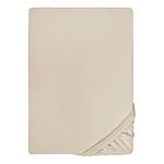 Lenzuolo con gli angoli 0077144 Jersey di cotone - Beige - 180-200 x 200 cm