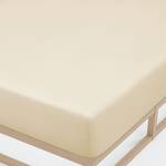 Drap housse en jersey élastique 0077866 Coton / Élasthanne - Beige - 140 - 160 x 200-220 cm