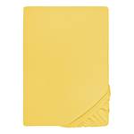 Drap housse en jersey fin 0077144 Jersey de coton - Jaune maïs - 140 - 160 x 200 cm