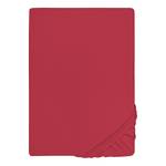 Drap housse en jersey élastique 0077866 Coton / Élasthanne - Rouge rubis - 120-130 x 200-220 cm