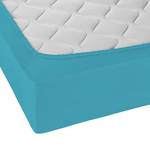 Drap housse en jersey élastique 0077866 Coton / Élasthanne - Turquoise - 90-100 x 200-220 cm