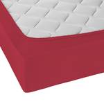 Drap housse en jersey élastique 0077866 Coton / Élasthanne - Rouge rubis - 180-200 x 200-220 cm