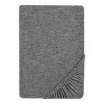 Drap-housse 0841380 Flanelle de coton - Gris foncé - 140 - 160 x 200 cm