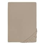 Drap housse pour lit boxspring 0077640 Coton / Élasthanne - Beige - 140 - 160 x 200-220 cm