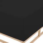 Drap housse pour lit boxspring 0077640 Coton / Élasthanne - Noir - 180-200 x 200-220 cm