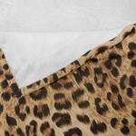 Plaid Leopardato Poliestere - Marrone chiaro / Nero - 175 x 230 cm