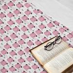 Plaid Ferkel Polyester - Grau / Rosa - 175 x 230 cm