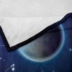 Plaid Astronomia Poliestere - Blu notte / Grigio scuro - 175 x 230 cm