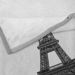 Plaid Eiffelturm Polyester - Dunkelgrau / Taupe - 175 x 230 cm