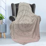 Plaid Mandala Polyester - Rose pâle / Beige - 175 x 230 cm