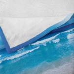 Plaid Rivage I Polyester - Marron / Bleu - 125 x 175 cm