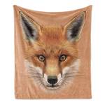 Plaid Fuchs Polyester - Braun / Orange - 125 x 175 cm