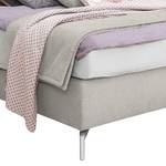 Boxspringbett Arano Chenille GCP: 49 light grey - 180 x 200cm - H2