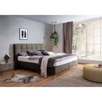 Boxspringbett Arano Chenille GCP: 42 light brown - 180 x 200cm - H3