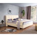 Boxspringbett Arano Chenille GCP: 11 zinc - 200 x 200cm - Doppelmatratze H2/H3