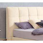 Letto boxspring Arano Ciniglia GCP: zinc - 200 x 200cm - Materasso doppio H2 H3