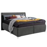 Letto imbottito Gaby Microfibra GDU: 29 anthracite - 200 x 200cm - H3