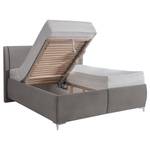 Gestoffeerd bed Gaby Microvezel GDU: 9 stone grey - 180 x 200cm - H3 medium