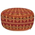 Pouf Messicano I Poliestere - Arancione / Marrone