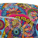 Pouf Mandala I Polyester - Mehrfarbig