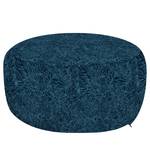 Pouf Marine Polyester - Turquoise / Bleu foncé