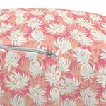 Pouf Fleurs Polyester - Rose pastel / Saumon