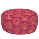 Pouf Orientale I Poliestere - Magenta / Sabbia