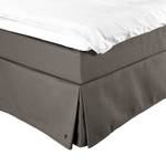 Boxspringbett Cushion Box Stoff TBO: 2 coffee - 200 x 200cm - Doppelmatratze H2/H3