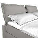 Boxspringbett Cushion Box Stoff TBO: 29 moody grey - 180 x 200cm - Doppelmatratze H2/H3