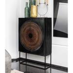 Credenza Curbar Mango massello / Metallo - Nero