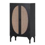 Highboard Nasva Metall / Tanne massiv - Beige / Schwarz