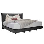 Boxspringbett Soho Pillow Webstoff - Stoff TBO: 9 anthrazite - 160 x 200cm - H3 - Unifarben