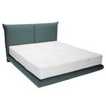 Boxspringbett Soho Pillow Webstoff - Stoff TBO: 616 soft emerald - 180 x 200cm - H2 - Unifarben