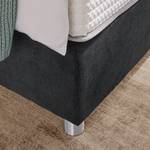 Boxspringbett Jonna Chenille TBS: 49 Anthrazitgrau - 120 x 200cm - H3