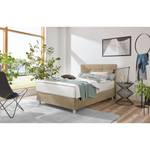 Boxspringbett Jonna Chenille TBS: 12 Graubeige - 100 x 200cm - H3