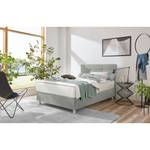 Boxspringbett Jonna Chenille TBS: 69 Achatgrau - 120 x 200cm - H2