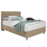 Letto boxspring Jonna Ciniglia TBS: 12 Grigio beige - 120 x 200cm - H2