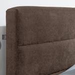 Boxspringbett Jonna Chenille TBS: 4 Nussbraun - 120 x 200cm - H3