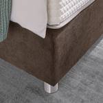 Lit boxspring Jonna Tissu Chenille TBS: 4 Marron noisette - 100 x 200cm - D3 medium