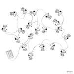 Guirlande lumineuse PEANUTS Polyester PVC - 20 ampoules