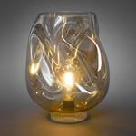 Lampe LIGHT ART Verre clair / Liège - 1 ampoule - Hauteur : 27 cm