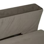 Gestoffeerd bed Ilay Velours Sadia: Beige - 180 x 200cm