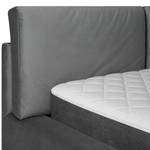 Gestoffeerd bed Ilay Velours Sadia: Donkergrijs - 180 x 200cm