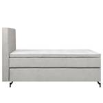 Lit boxspring Sari I Tissu Oriella: Argent - 160 x 200cm