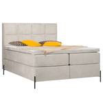 Boxspringbett Sari II Flachgewebe Oriella: Beige - 160 x 200cm