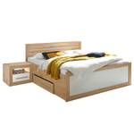 Set bed & nachtkastjes Tholen Beige - Wit - Plaatmateriaal - 307 x 94 x 206 cm