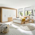 Set bed & nachtkastjes Tholen Beige - Wit - Plaatmateriaal - 307 x 94 x 206 cm